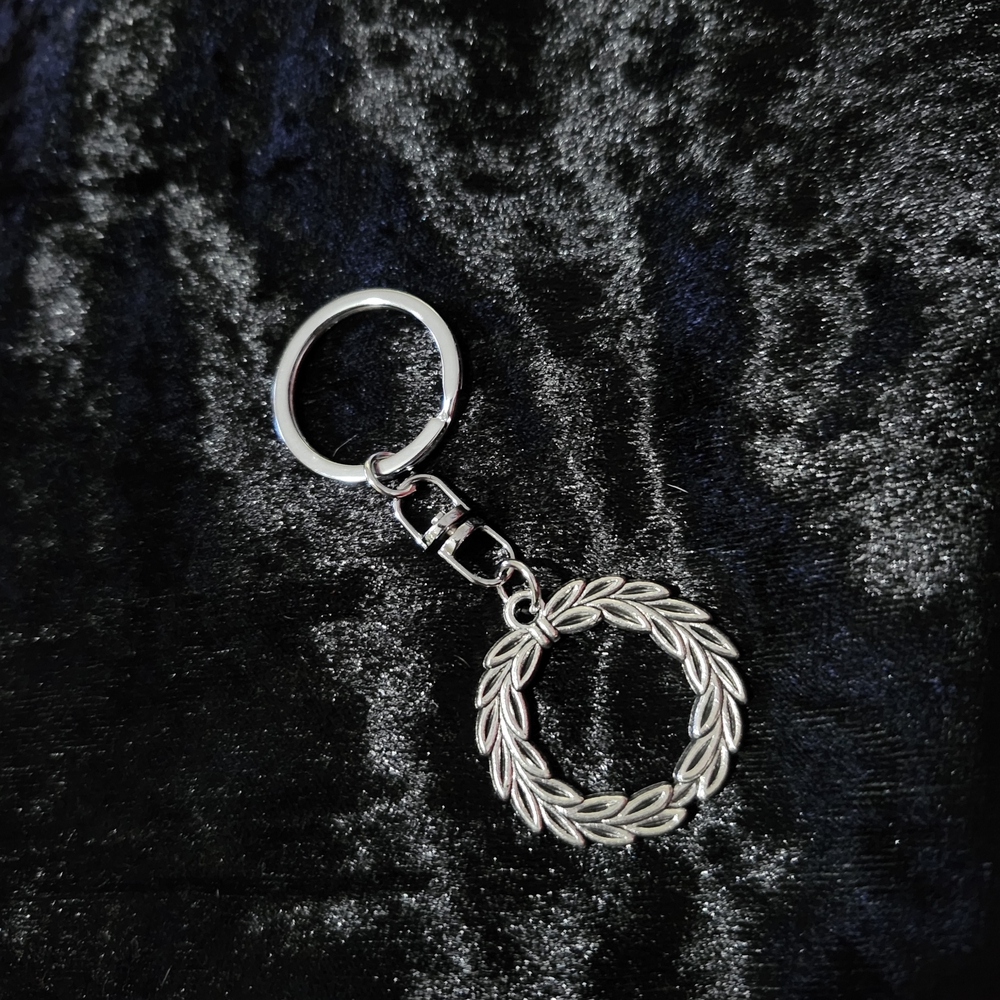 Silver Leaf Keychain